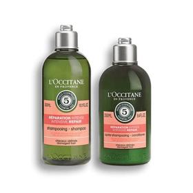 L'occitane欧舒丹5合1草本精华修护洗护发套装 洗发露300ml+护发素250ml