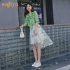 Safiya索菲娅春季时尚蕾丝渔夫鞋2022新款舒适单鞋SF13112218 商品缩略图5