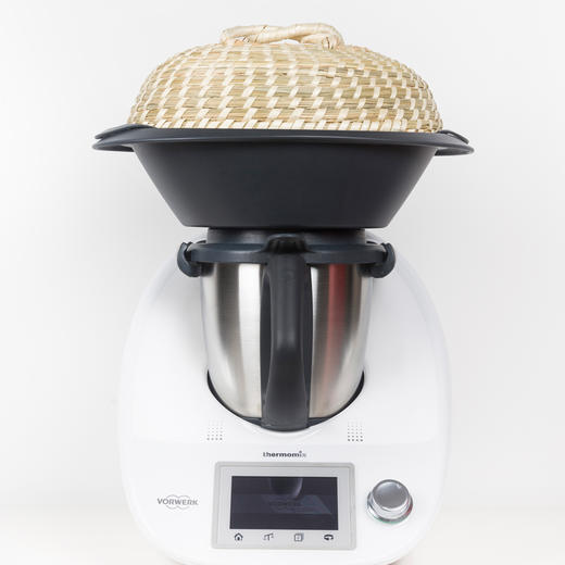 小美TM6美善品蒸笼加高盖手工草编竹编TM5专用蒸盘拓展盖 商品图0