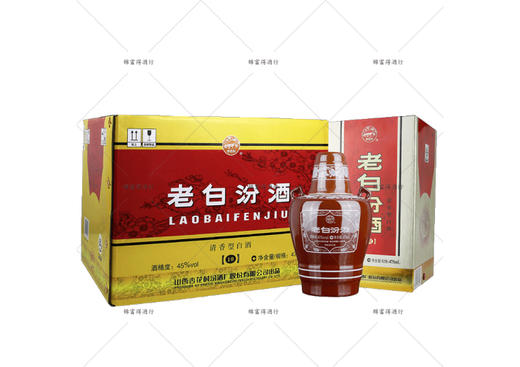 山西杏花村汾酒股份 45度10年老白汾 475ml*6瓶整箱装清香中国 商品图1