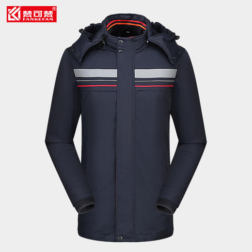 梵可梵冬季棉服冷库工作服反光条棉衣棉服防寒服工服劳保服棉袄 商品图0