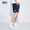 S&K 春夏新款潮流拉链针织短裤男潮牌ins运动休闲五分中裤 商品缩略图0