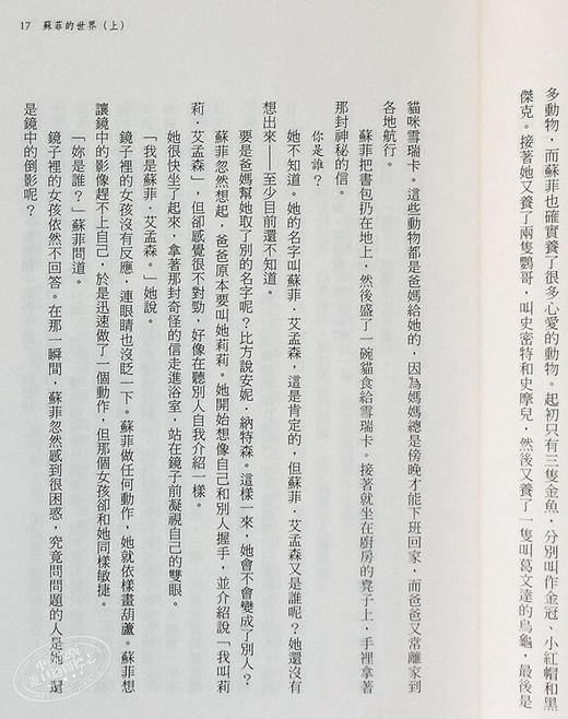 【中商原版】苏菲的世界（上／下册） 港台原版 乔斯坦贾德 木马出版  经典哲学小说 商品图4