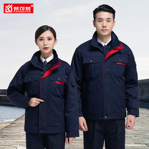 工作服冬季加厚劳保棉服棉衣男防寒电焊电工纯棉厂服冬装上衣定制 商品图2