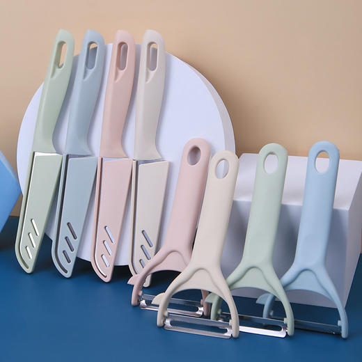 【日用百货】水果刀两件套不锈钢瓜果削皮刀 商品图0