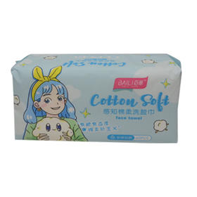 百丽感知棉柔洗脸巾60片