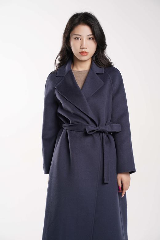 臣禾【100%绵羊毛】呢外套系腰带纯色长款呢大衣9214081126【现货 库存同步售完不补】 商品图9