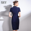 IWY/藏青色职业连衣裙滚边设计优雅知性收腰修身空姐商务正装西装
Q587 商品缩略图3