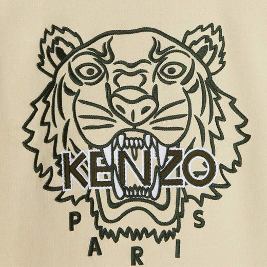 KENZO 高田贤三 女士老虎运动衫 米黄 FB52 SW824 4MP 08 商品图3