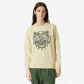 KENZO 高田贤三 女士老虎运动衫 米黄 FB52 SW824 4MP 08