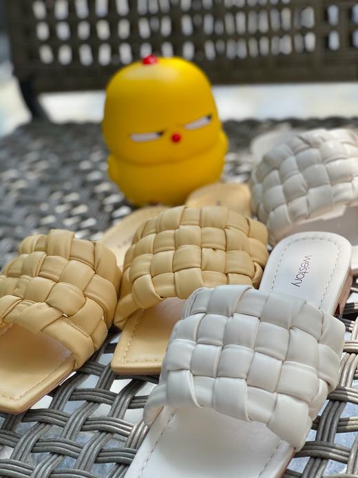 westory女鞋2021年夏季新款编织休闲舒适拖鞋W21BJ60991 商品图2