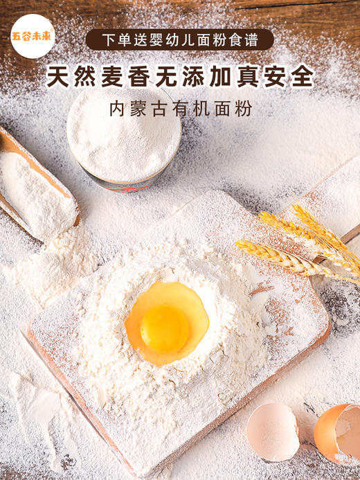【6个月以上入】内蒙古河套有机面粉，不“美容”无增白剂，天然麦香，宝宝爱吃 商品图8