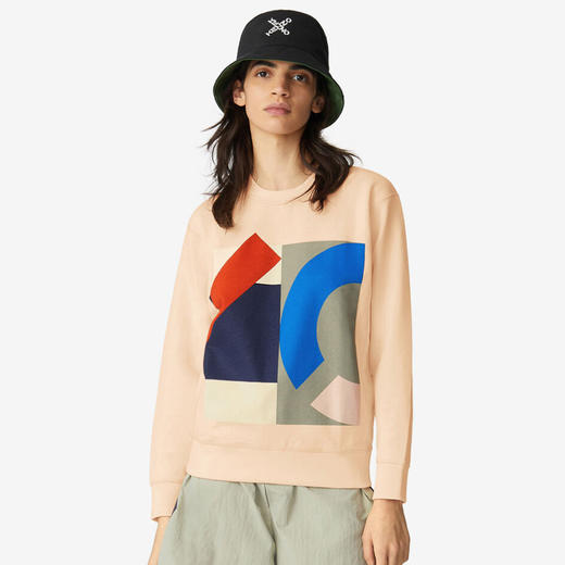 KENZO 高田贤三 女士运动宽松运动衫 橘红 FB52 SW894 4ML 09 商品图0