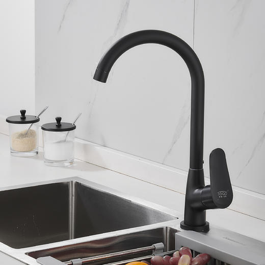 SQ：5100特尼尔冷热厨房龙头-雅黑【铜】 商品图1