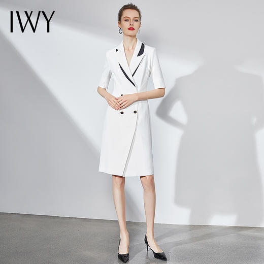 IWY/白色西装连衣裙女神范时尚修身名媛高端职业套裙气质正装
ADQ323 商品图2