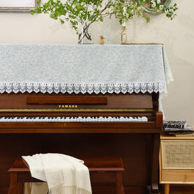 蔓延繁花钢琴巾美式田园防尘钢琴罩半罩