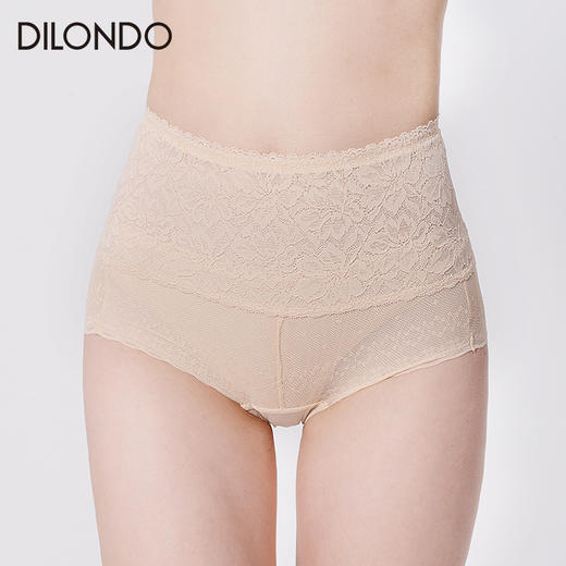 迪兰多收腹提臀，性感时尚蕾丝花边高腰内裤   DL6356 商品图3