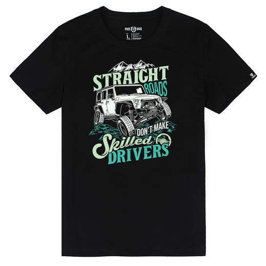 牧马人越野机车潮流个性印花修身短袖T恤衫NMT-1628 商品图2