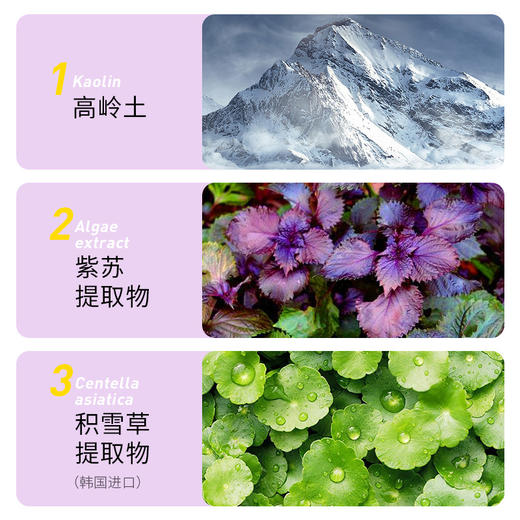 氨基酸紫苏泡泡泥膜 清透洁毛孔温和润肤洁面泡泡 商品图3