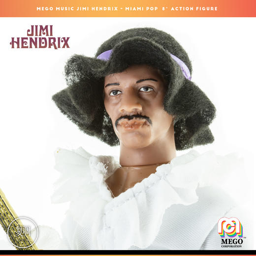 现货 Mego Jimi Hendrix 迈阿密 吉他之神 8英寸挂卡 商品图1