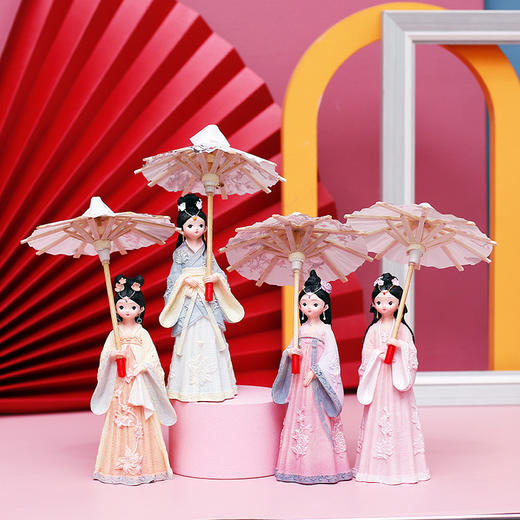 玲珑少女打伞摆件 商品图1