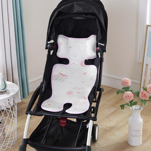 【儿童凉席】婴儿凉席推车凉席冰丝伞车席 商品图3