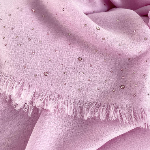 水晶烫钻四边框羊绒披肩 100*210cm  XYF16P598N 商品图1