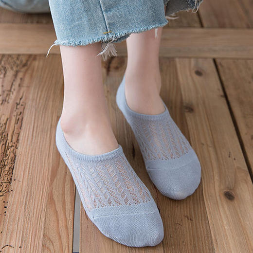 10双装！【穿似未穿，舒适新体验】薄如蝉翼，清凉透气，至薄透气隐形袜，镂空透气不闷脚，强拉不掉跟不勒脚，降温凉爽更舒适男女短袜子 商品图3