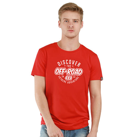 新款夏季复古个性简约图案印花短袖T恤衫NMT-1630 商品图0