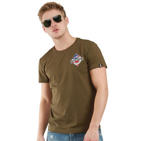 freebase新款经典军绿系列常规休闲修身T恤NMT-1603