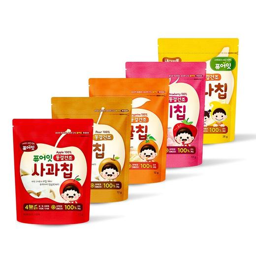 韩国宝宝辅食零食 哺儿懿水果干 橘子干 梨干 苹果 草莓干12g 商品图10