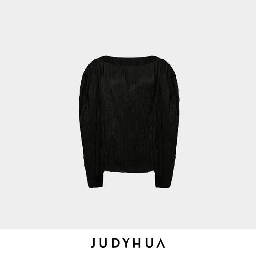 JUDYHUA 一字领皱褶上衣 商品图4