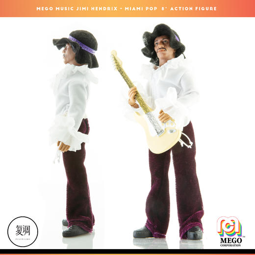 现货 Mego Jimi Hendrix 迈阿密 吉他之神 8英寸挂卡 商品图2