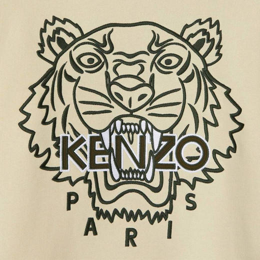 KENZO 高田贤三 男士老虎运动衫 米黄 FB55 SW120 4MP 08 商品图3