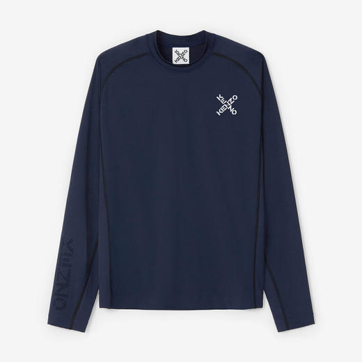 KENZO 高田贤三 男士运动修身T恤 藏蓝 FB55 TS024 4JS 77 商品图2