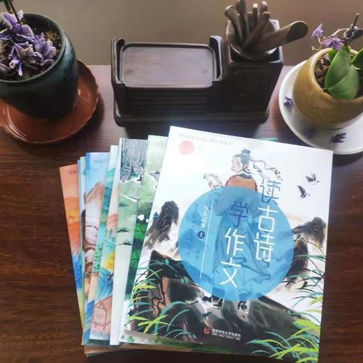 【适合6-12岁】读古诗学作文 （全9册）赠 亲笔签名飞花令书签 6-12岁 19个作文窍门30个应用技巧60首实用古诗（词）180篇名家名作276精彩词汇大礼包 商品图8