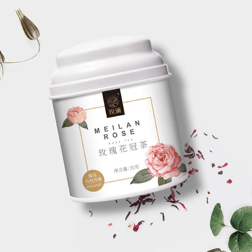 玫瑰花冠茶有机四川干玫瑰花大朵特级重瓣养生茶伴手礼罐装 商品图4