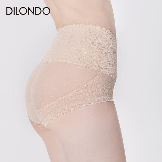 迪兰多收腹提臀，性感时尚蕾丝花边高腰内裤   DL6356 商品图1