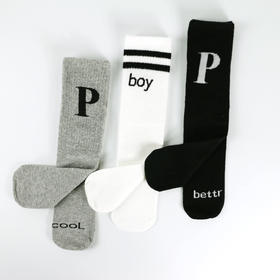 【29元6双】【均码】儿童直板袜时尚中长筒袜四季棉袜男童袜子女宝宝袜【2113225】