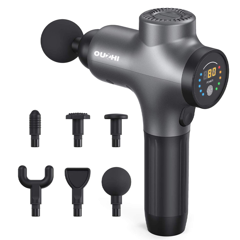 台湾欧芝筋膜枪按摩器肩颈腿部腰部按摩仪器电动肌肉放松健身运动训练手持式按摩棒