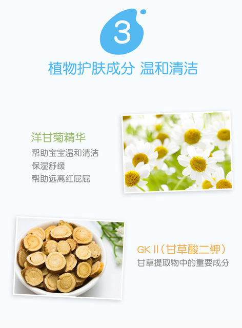 【中文版】贝亲婴儿湿巾80片3连包补充装PL135宝宝柔湿巾新生儿湿纸巾80抽*3包 商品图3