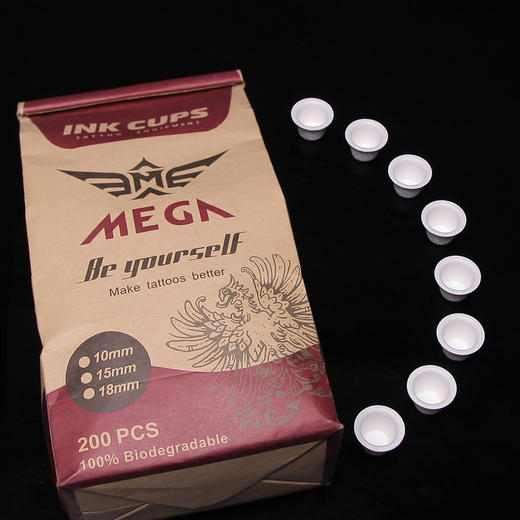 新款高端纹身色料杯 可降解纸纤维无毒一次性纹身色料杯 惊蛰纹身器材 商品图3
