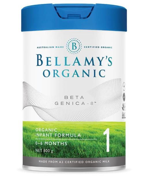 【保税区发货】Bellamy's 贝拉米A2有机奶粉1段（新品） 800g 商品图0