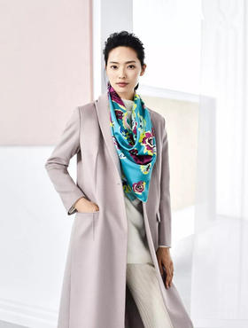 双面印花大方巾-蝶飞若舞