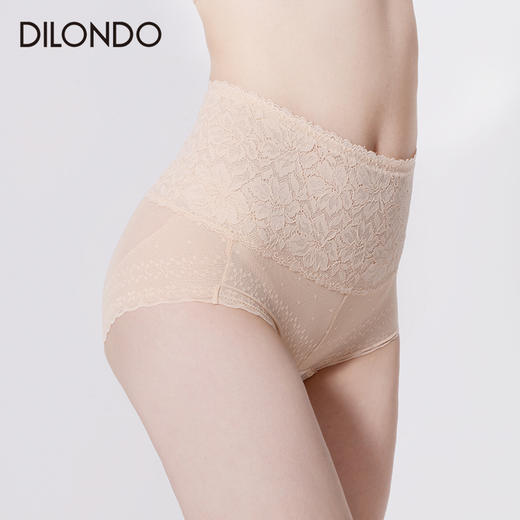 迪兰多收腹提臀，性感时尚蕾丝花边高腰内裤   DL6356 商品图2