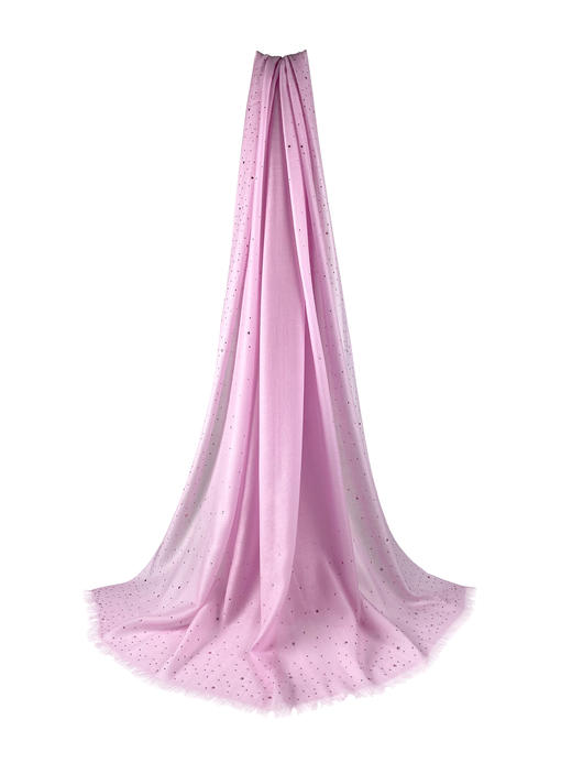 水晶烫钻四边框羊绒披肩 100*210cm  XYF16P598N 商品图0