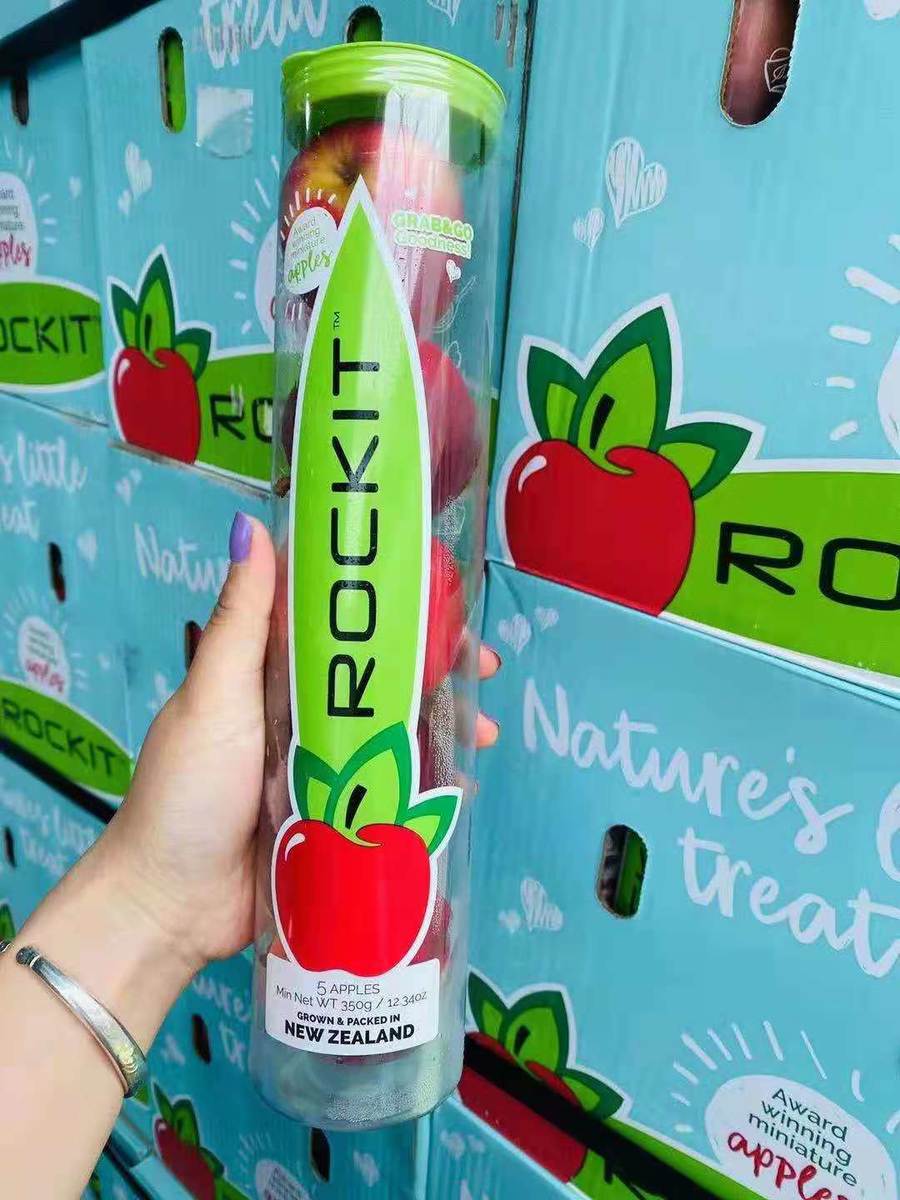 【新西兰rockit火箭筒苹果】苹果中的爱马仕,果色深红,口感脆甜,爽口