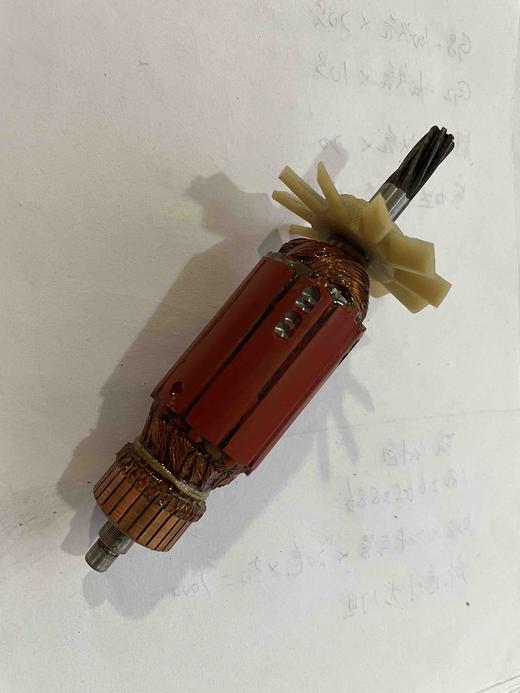 【货号04991】短款2.5电剪刀转子电剪刀电机7齿转子铁皮剪刀配件 商品图5