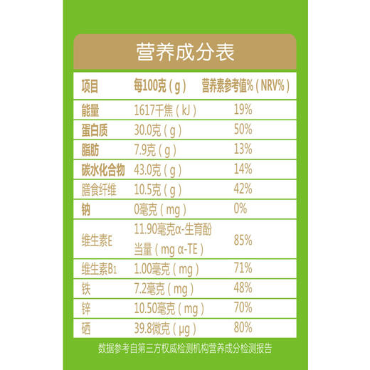 精力沛牌全价麦胚芽富硒原味540g（30g×18包） 商品图1