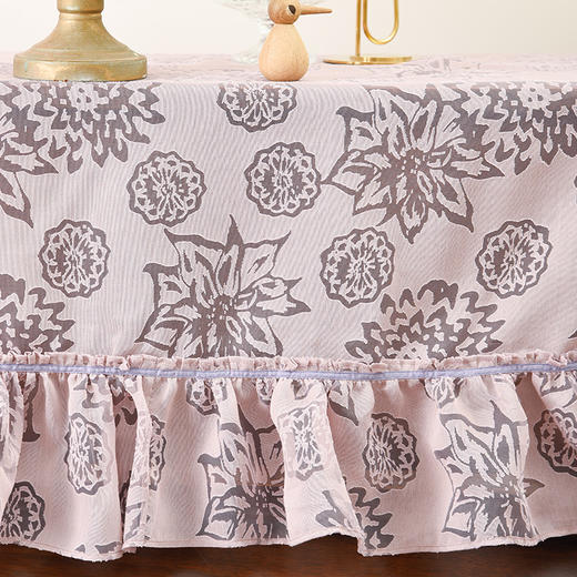 大丽花与海棠钢琴巾现代简约防尘钢琴罩 商品图2